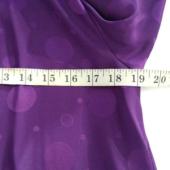 Poet by Nicola Vintage purple circle print Blouse size 12 - Picture 8 of 10